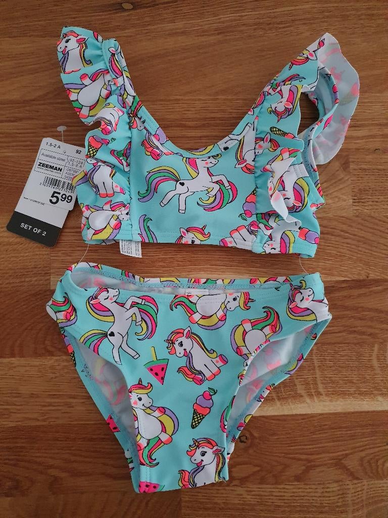 Zwemkleding mt 92 en 98/104, Zeeman, Meisje, Badpak, Nieuw