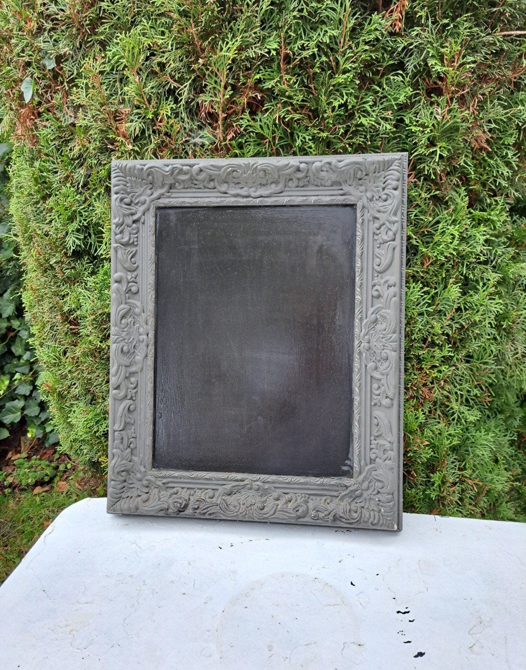 Schoolbord met brocante lijst, Antiek en Kunst, Curiosa en Brocante, Ophalen of Verzenden