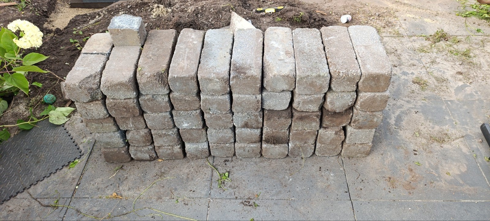 48 stuks stapelblokken, getrommeld, 32,5x11x9,5cm, Ophalen, Gebruikt