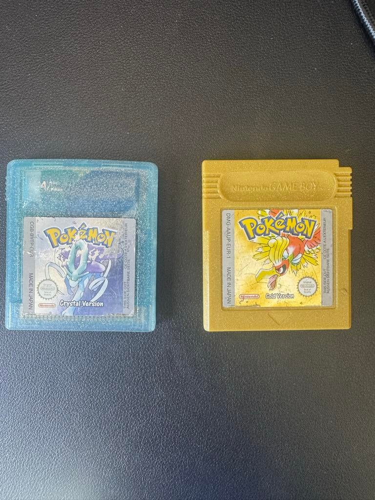 Pokemon Crystal en Pokemon Gold GBC, Spelcomputers en Games, Games | Nintendo Game Boy, Gebruikt, Role Playing Game (Rpg), 1 speler
