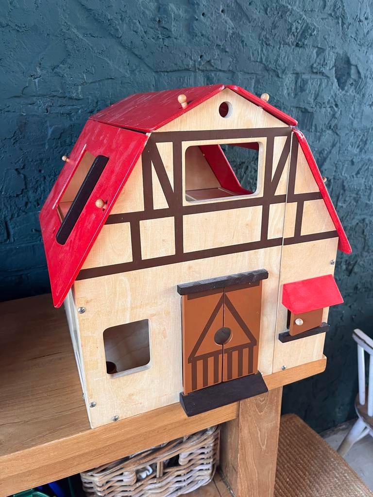 Houten speelgoed boerderij, Ophalen, Gebruikt, Overige typen