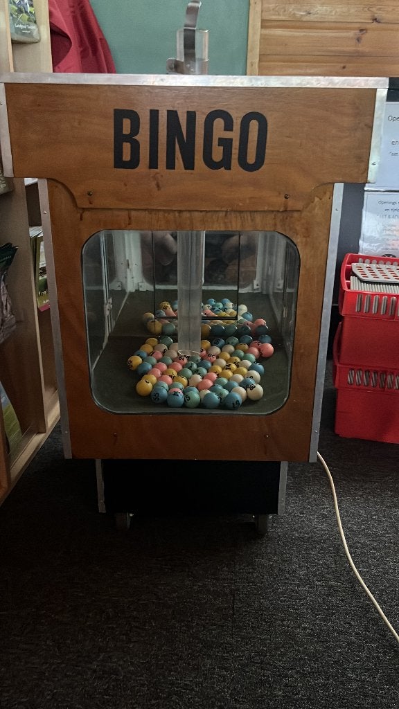 Bingomolen bingo machine bingo blower, Hobby en Vrije tijd, Gezelschapsspellen | Bordspellen, Ophalen, Gebruikt