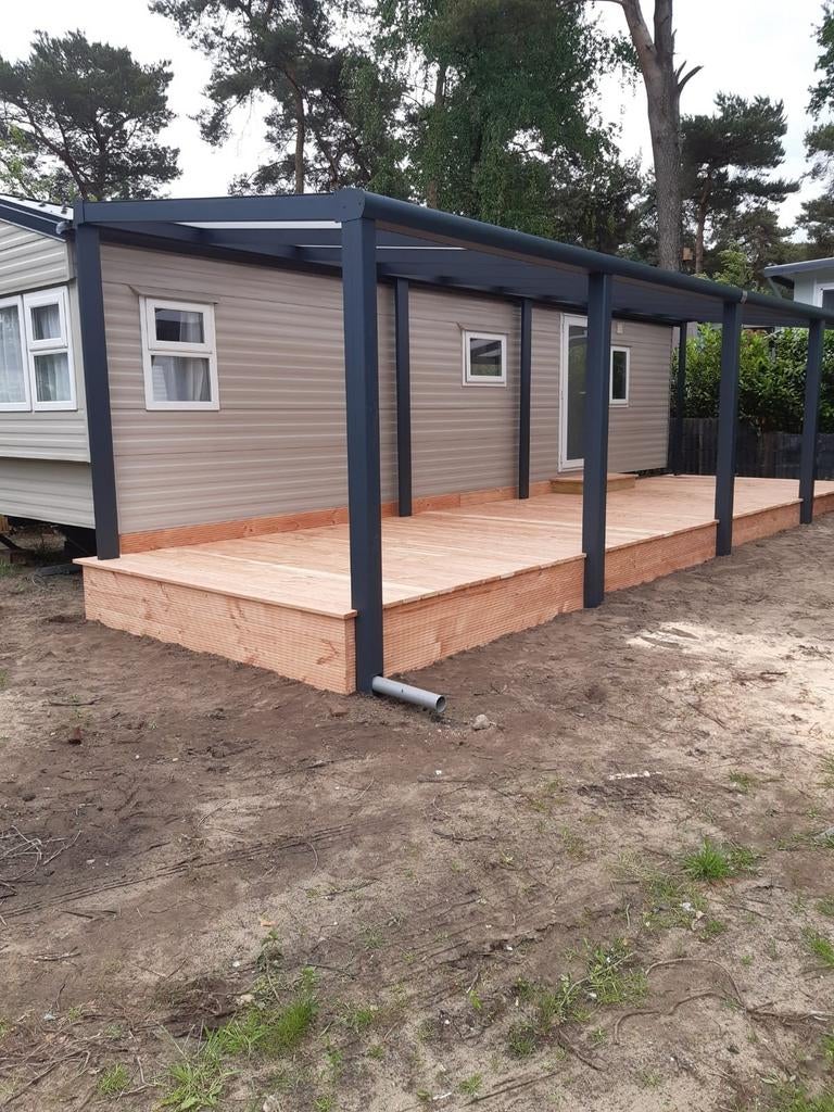 Nieuwe stacaravan op kindvriendelijke familiecamping, Caravans en Kamperen, Stacaravans