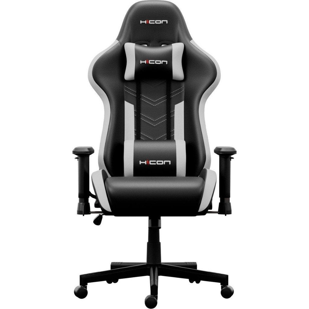 Gamestoel-Ergonomische-Bureaustoel-Zwart/Wit, Huis en Inrichting, Bureaustoelen, Ophalen, Gaming bureaustoel, Zwart, Zo goed als nieuw