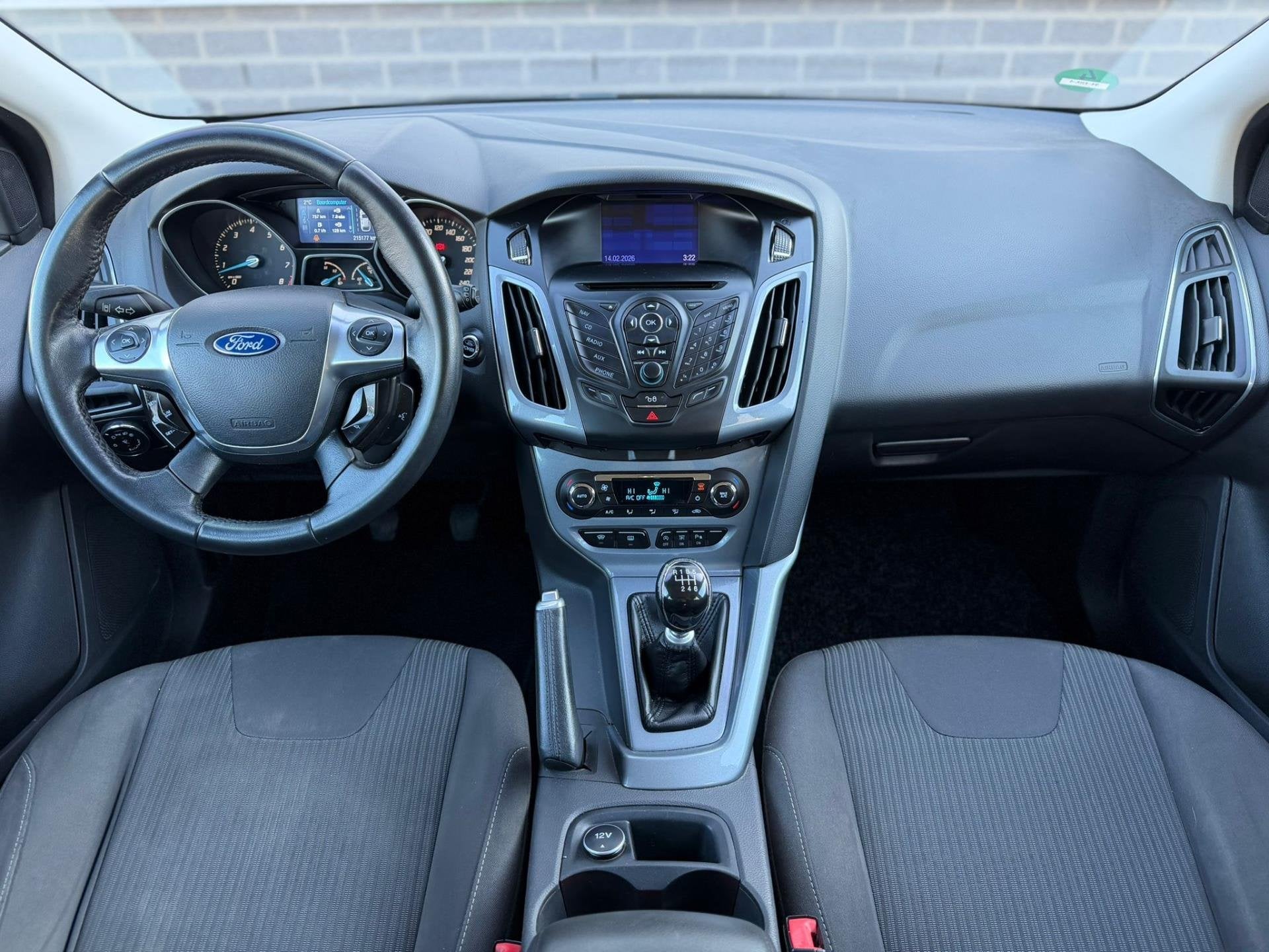 Ford Focus Wagon 1.6 EcoBoost Lease Titanium |Airco|Navi|Cru, Auto's, Gebruikt, Zwart, 4 cilinders, 150 pk