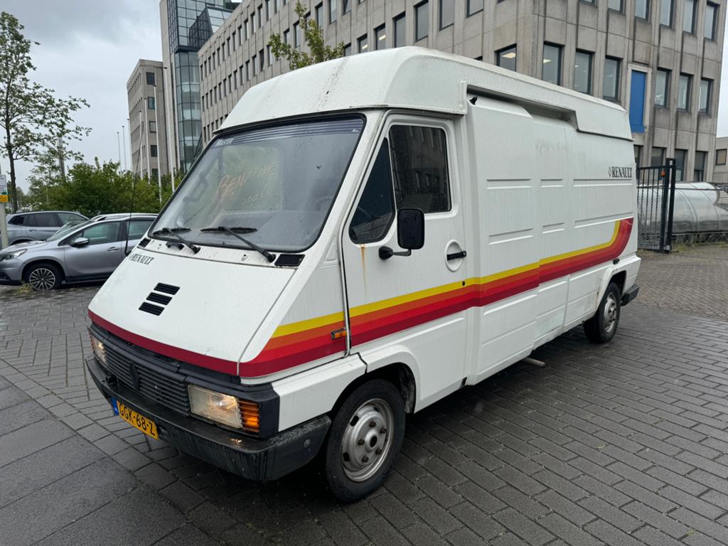 Renault Master 2.0 BENZINE CAMPER KENTEKEN 1988 HANDBAK, Auto's, Zwart, 4 cilinders, 2000 kg, Wit