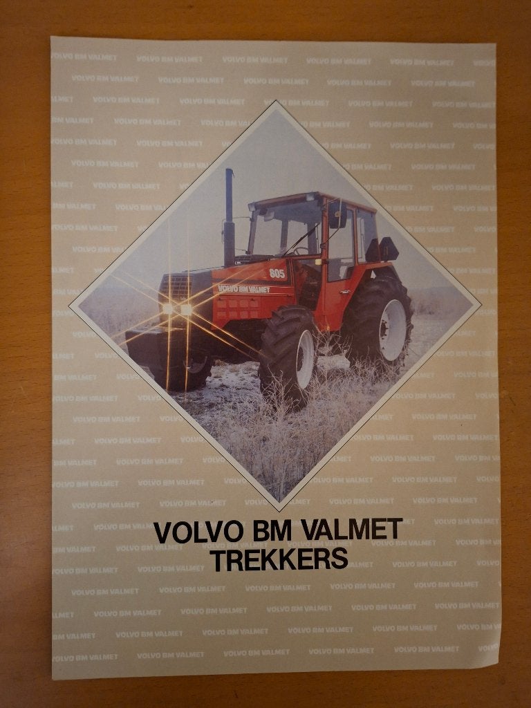 Folder Volvo BM Valmet trekker 505, 605, 705, 805 en 905, Ophalen of Verzenden, Gelezen, Tractor en Landbouw