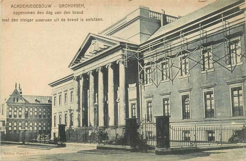 300-120-017 Groningen Academiegebouw, Verzenden, Voor 1920, Groningen