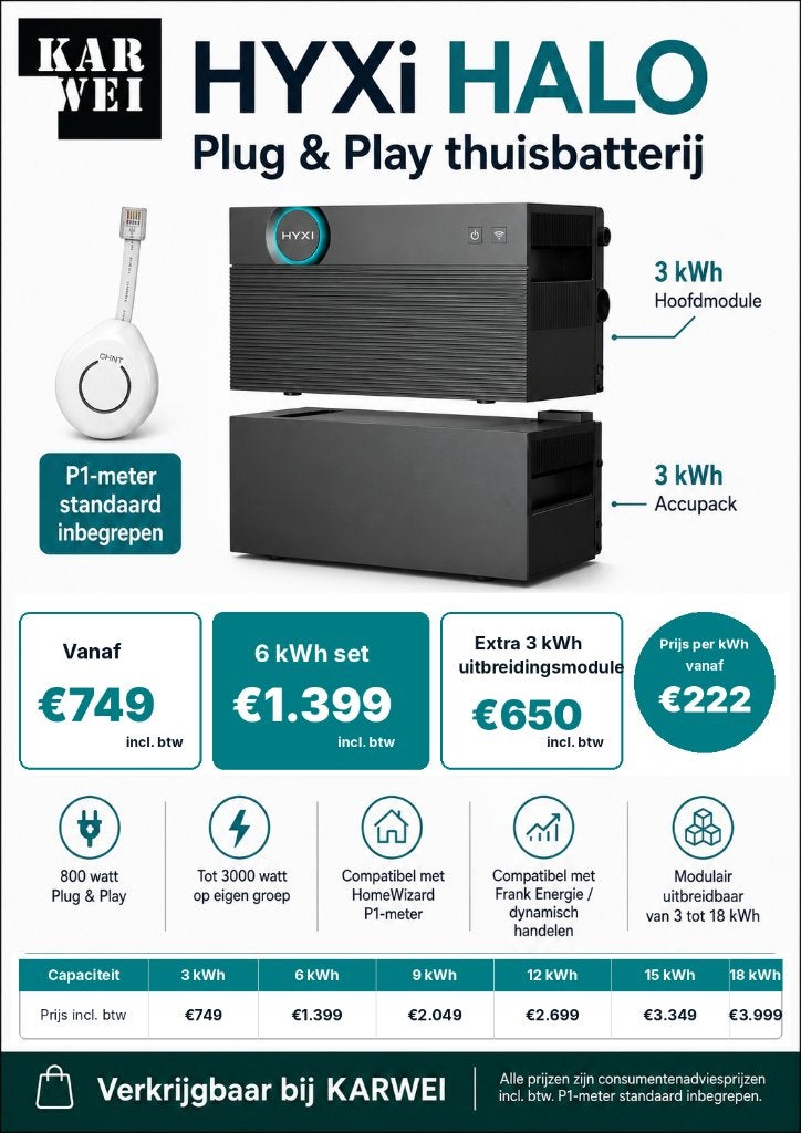 Foto 13 van HYXI HALO 6 kWh thuisbatterij stekkerbatterij | KARWEI Sneek