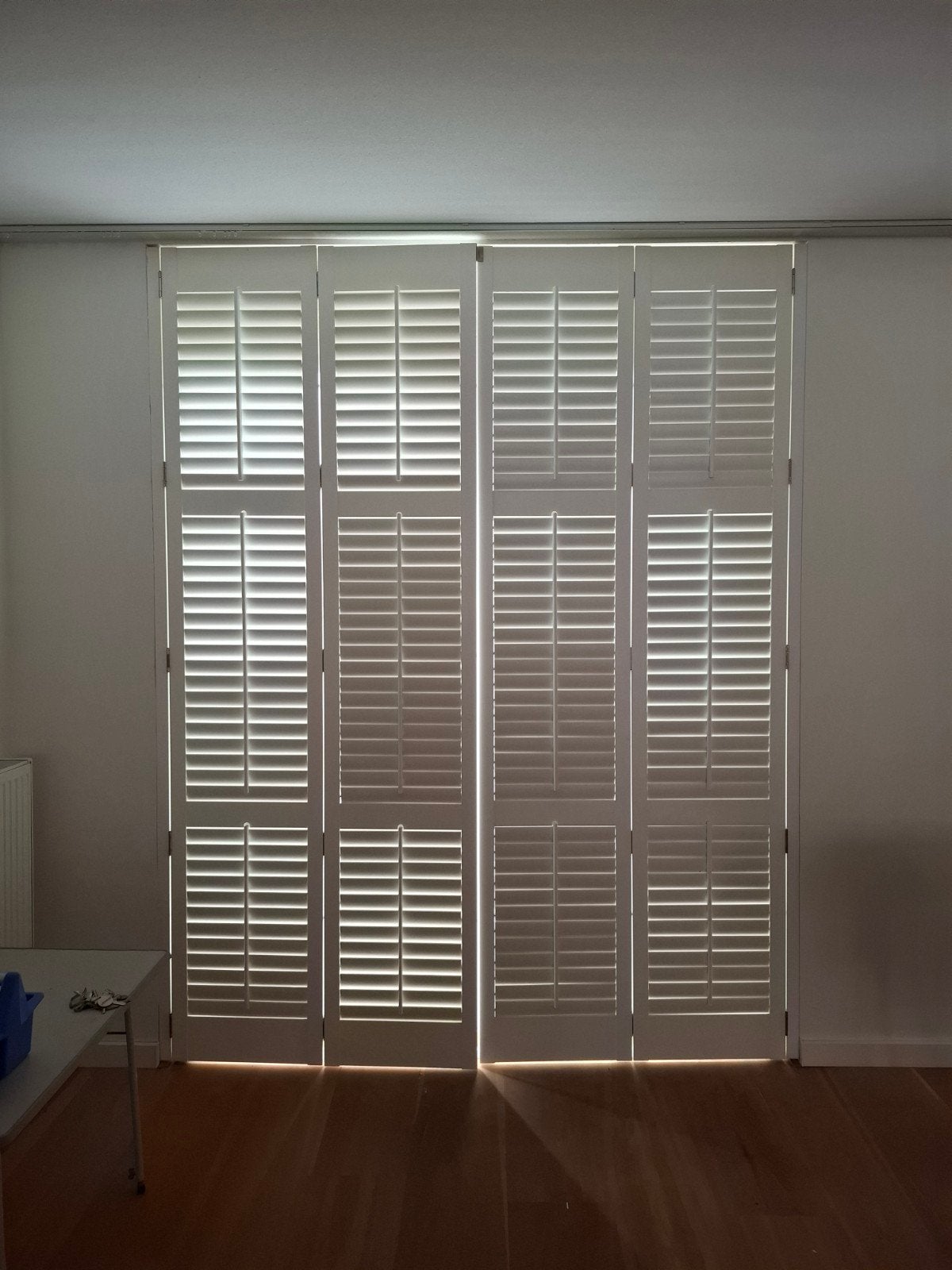 Kamerhoge witte shutters, Ophalen, Gebruikt, Wit