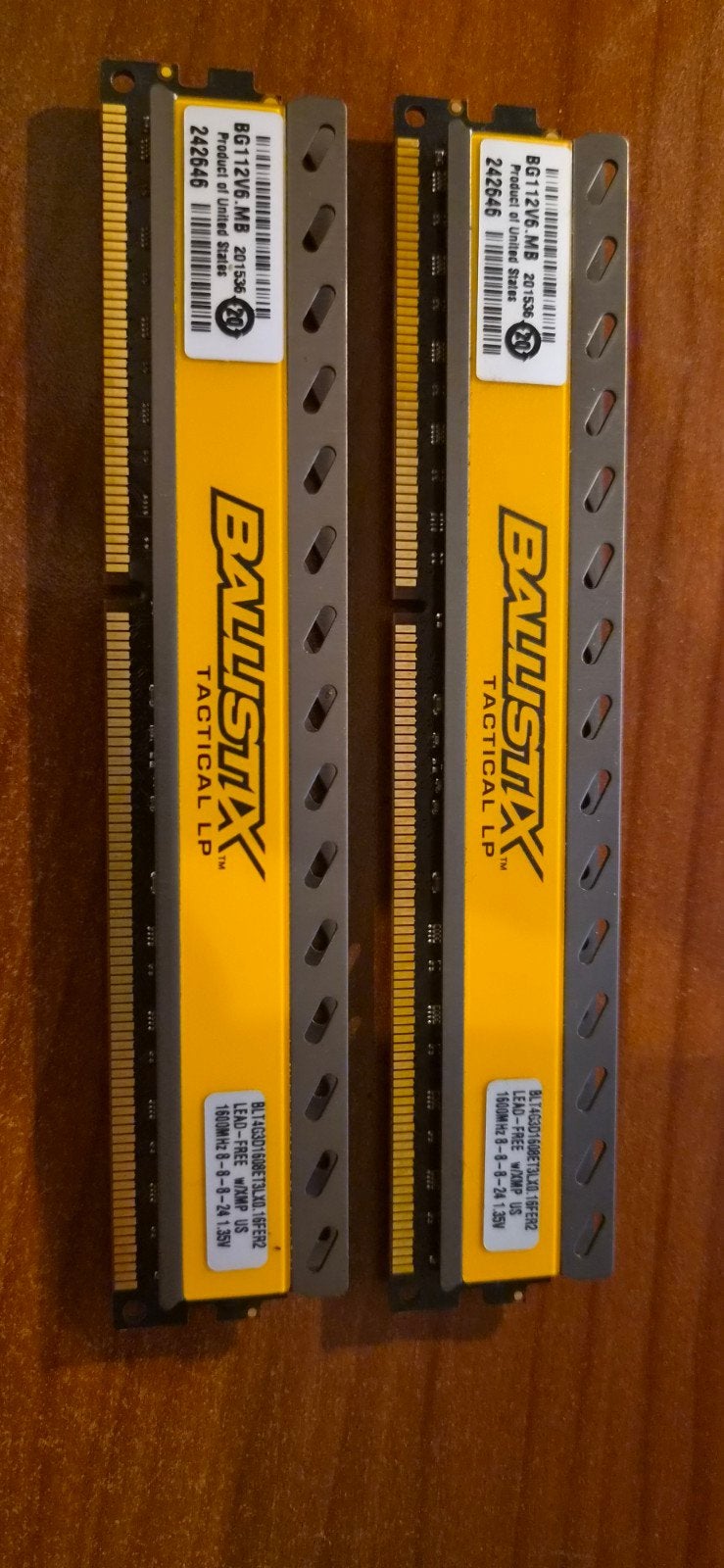Crucial Ballistix Tactical LP 8GB (2x4GB) DDR3 RAM 1600MHz, Computers en Software, RAM geheugen, 8 GB, Nieuw, DDR3, Ophalen of Verzenden