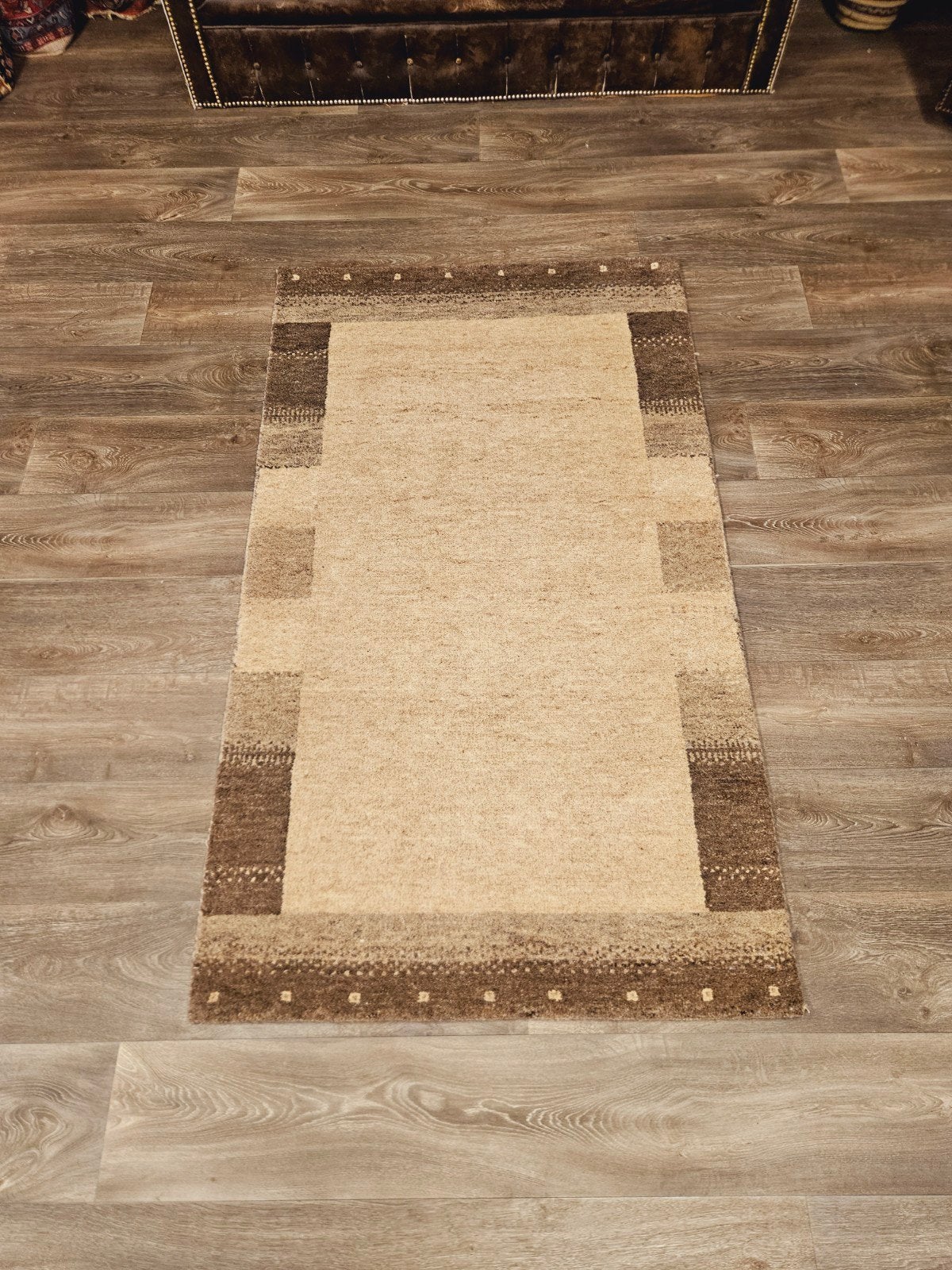 Perzisch Handgeknoopt Gabbeh Tapijt. Nieuwstaat! Ongebruikt., 100 tot 150 cm, Crème, 200 cm of meer, Ophalen of Verzenden