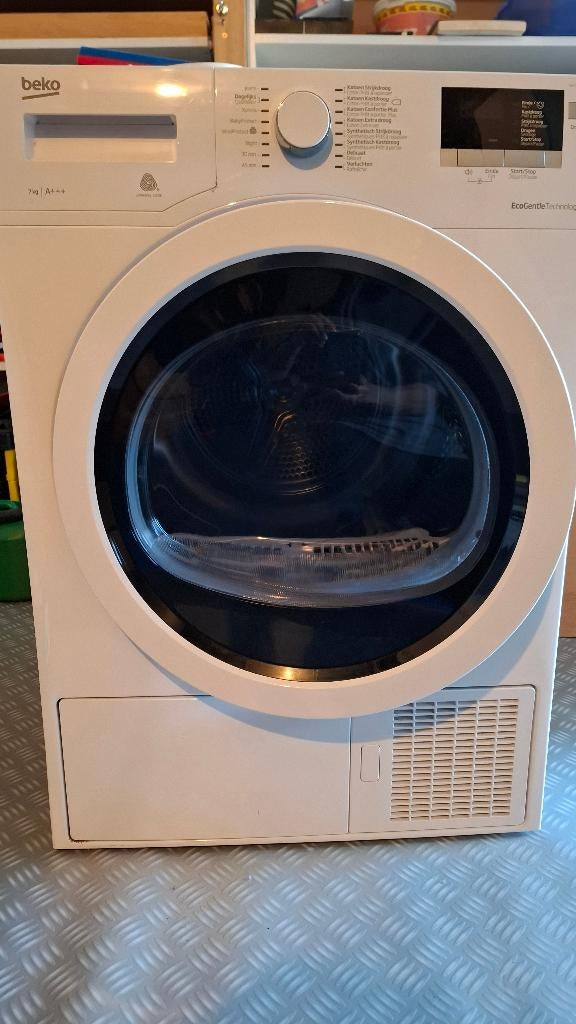 Beko warmtepompdroger A+++, maakt geluid, Witgoed en Apparatuur, Wasdrogers, Ophalen, 6 tot 8 kg, Gebruikt, Overige typen