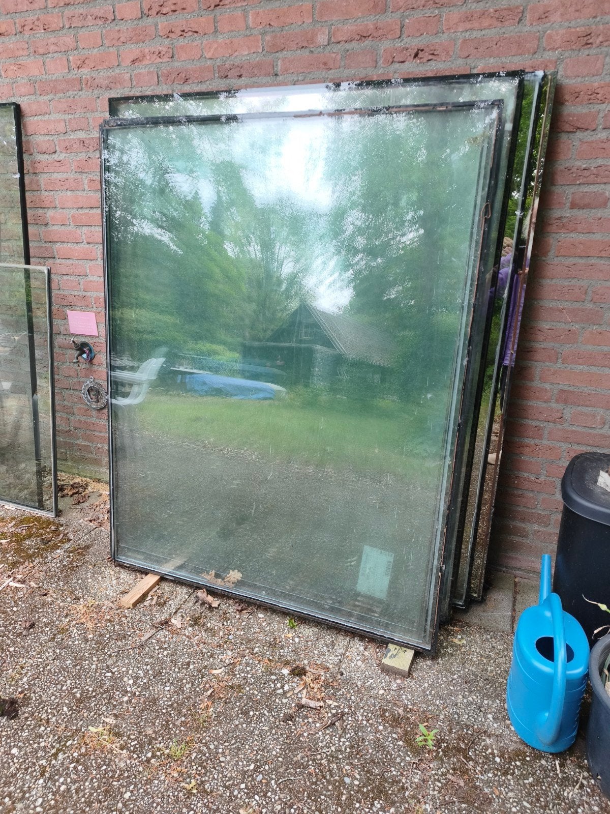 Oude ramen dubbelglas, Doe-het-zelf en Verbouw, Ophalen, Gevelraam of Ruit, Gebruikt, Geen