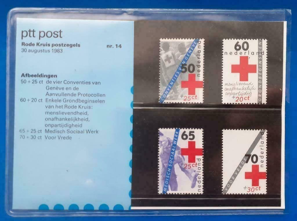 PTT Mapje 14 - Rode Kruis postzegels 1983, Ophalen of Verzenden, Na 1940, Postfris