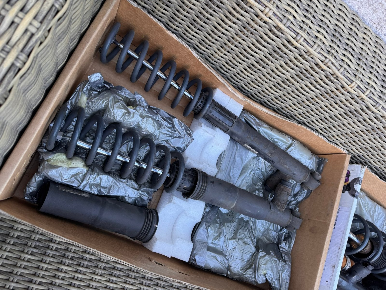 Golf 7 MQB Racingline verlagingsveren + OEM DCC dempers, Ophalen of Verzenden, Gebruikt, Volkswagen