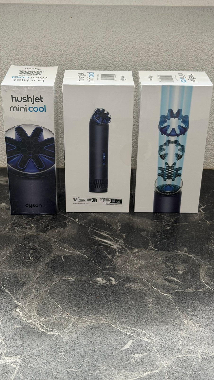Dyson hushjet mini cool blauw (ink / cobalt), Ophalen of Verzenden, Nieuw, Tafelventilator