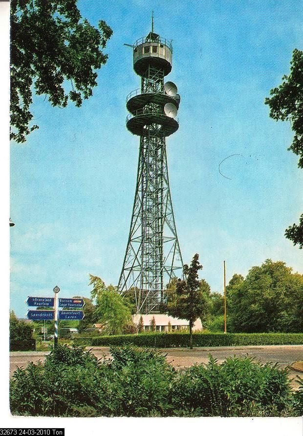 Ansichtkaart 	Hilversum	Televisietoren, Verzenden, 1960 tot 1980, Gelopen, Noord-Holland