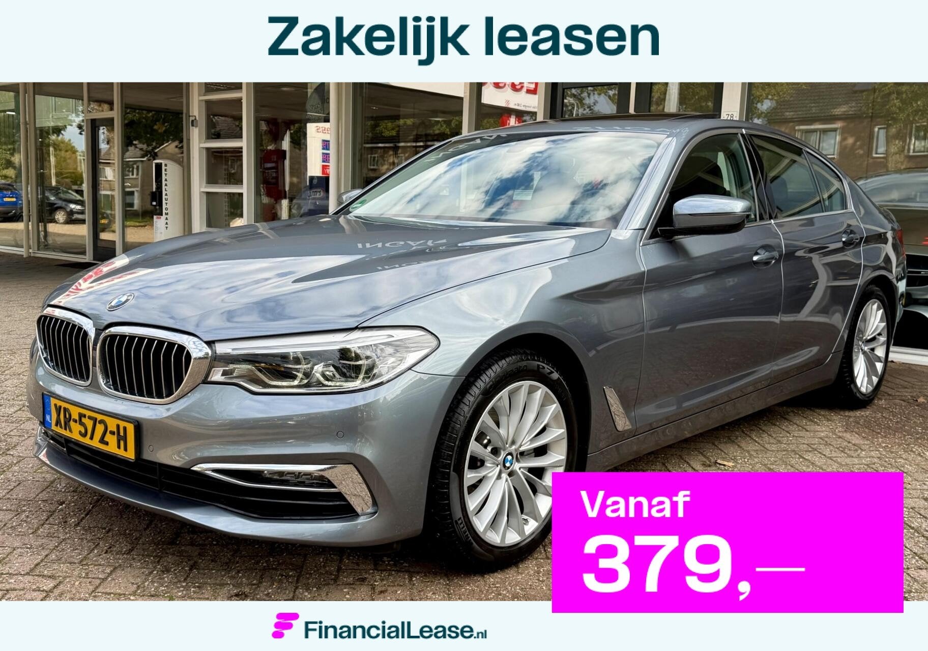 BMW 5-serie 520i Luxury Led, Pano, Digidash, Leer, H/K.., Automaat, 1998 cc, Achterwielaandrijving, Gebruikt