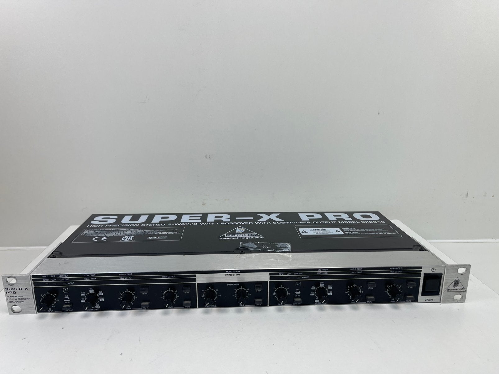 BEHRINGER CX2310 Cross Over 2weg Stereo 3weg Mono, Ophalen, Zo goed als nieuw, Audio