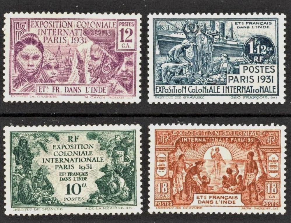 1931 INDE-Franse kolonie INDIA-exposerie, Ophalen of Verzenden, Postfris, Zuid-Azië