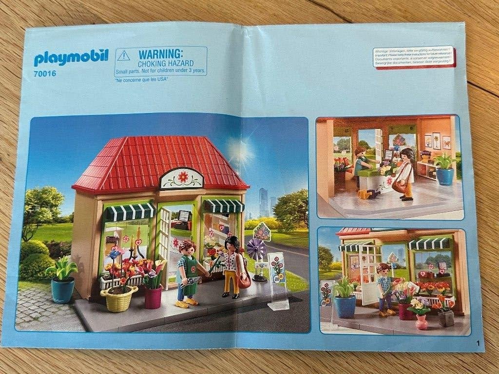 Playmobil (70016) Bloemenwinkel, Ophalen, Zo goed als nieuw, Complete set