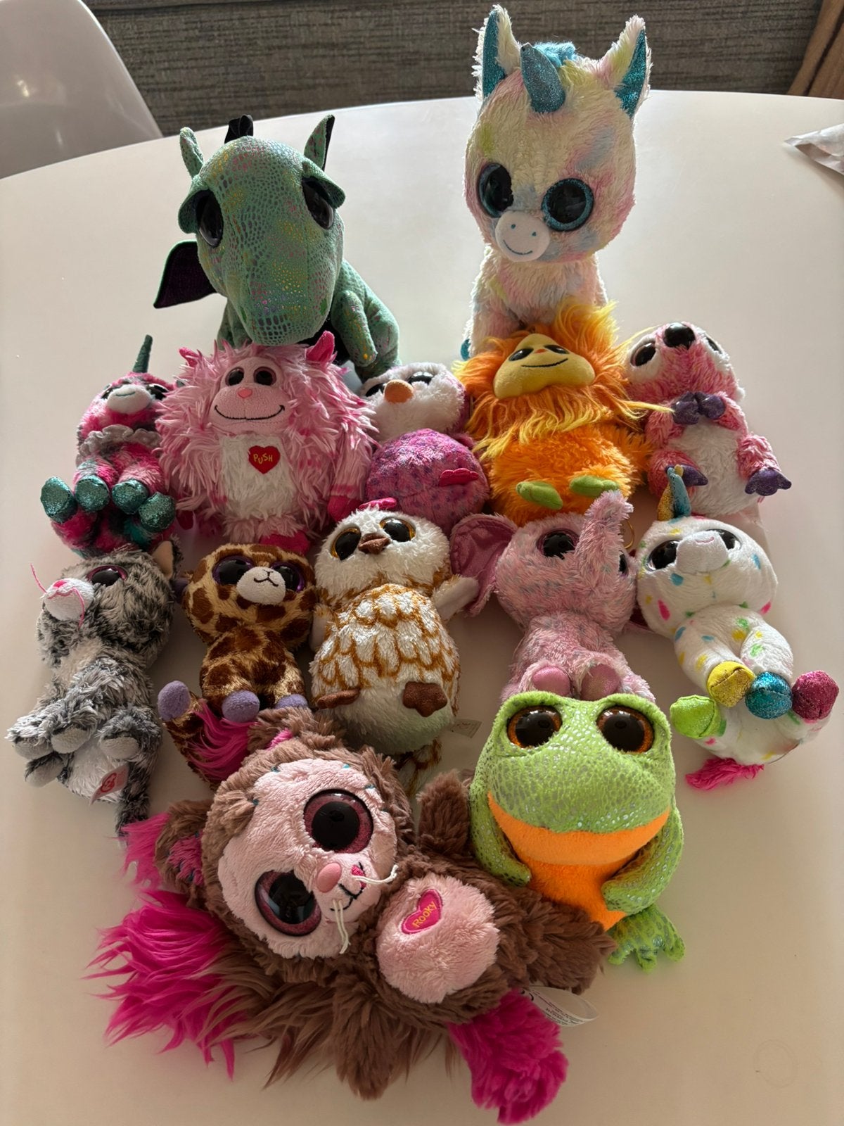 Ty knuffels 14 stuks als nieuw zie omschrijving, Overige typen, Ophalen of Verzenden, Zo goed als nieuw, Wasbaar