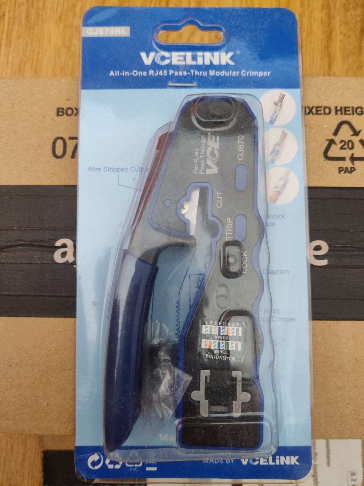 VCELINK All-in-One RJ45 Krimptang met RJ45 Connectoren, Ophalen, Nieuw