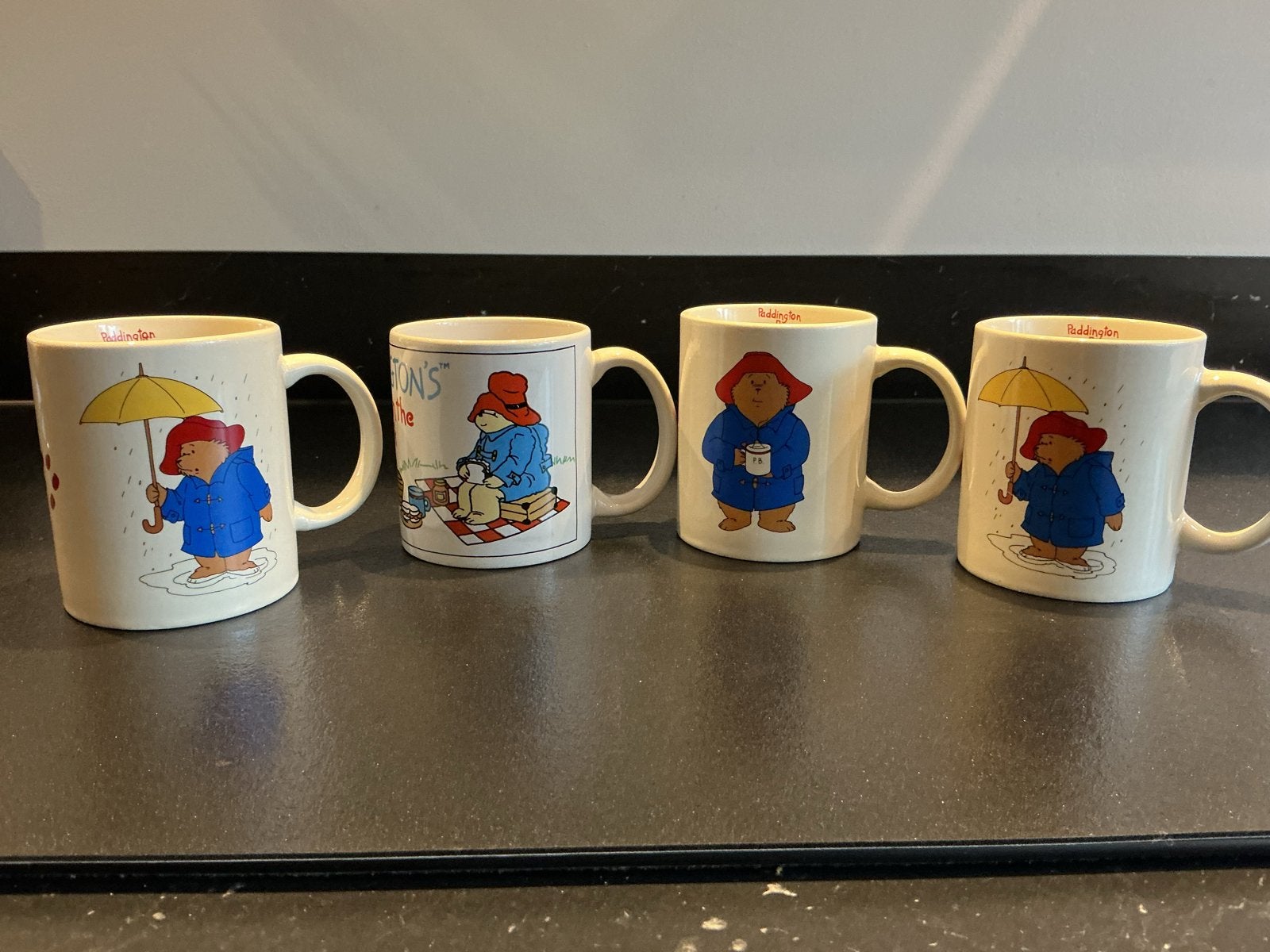 Set van 4 Paddington Beer bekers, Ophalen of Verzenden, Zo goed als nieuw, Overige stijlen, Kop(pen) en/of Schotel(s)