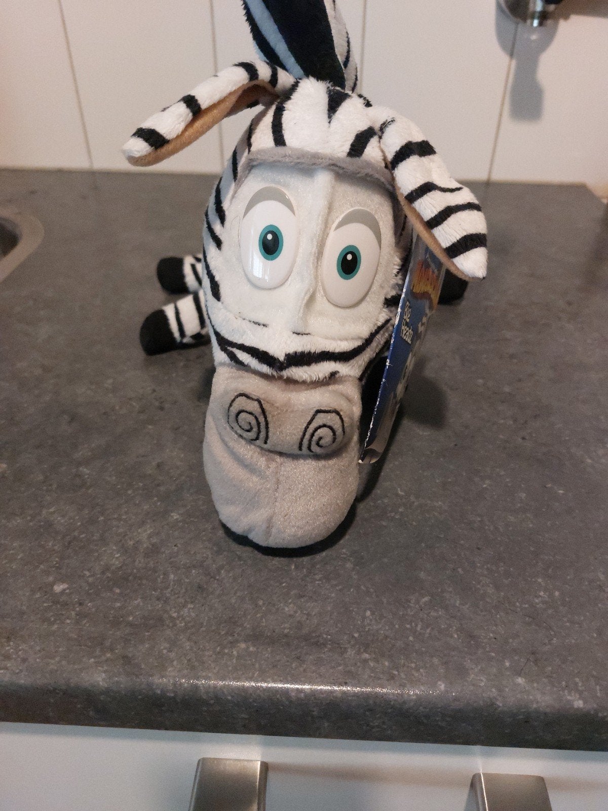 Madagascar Marty de Zebra Knuffel (Eddie Murphy), Disney, Overige karakters, Overige typen, Zwart