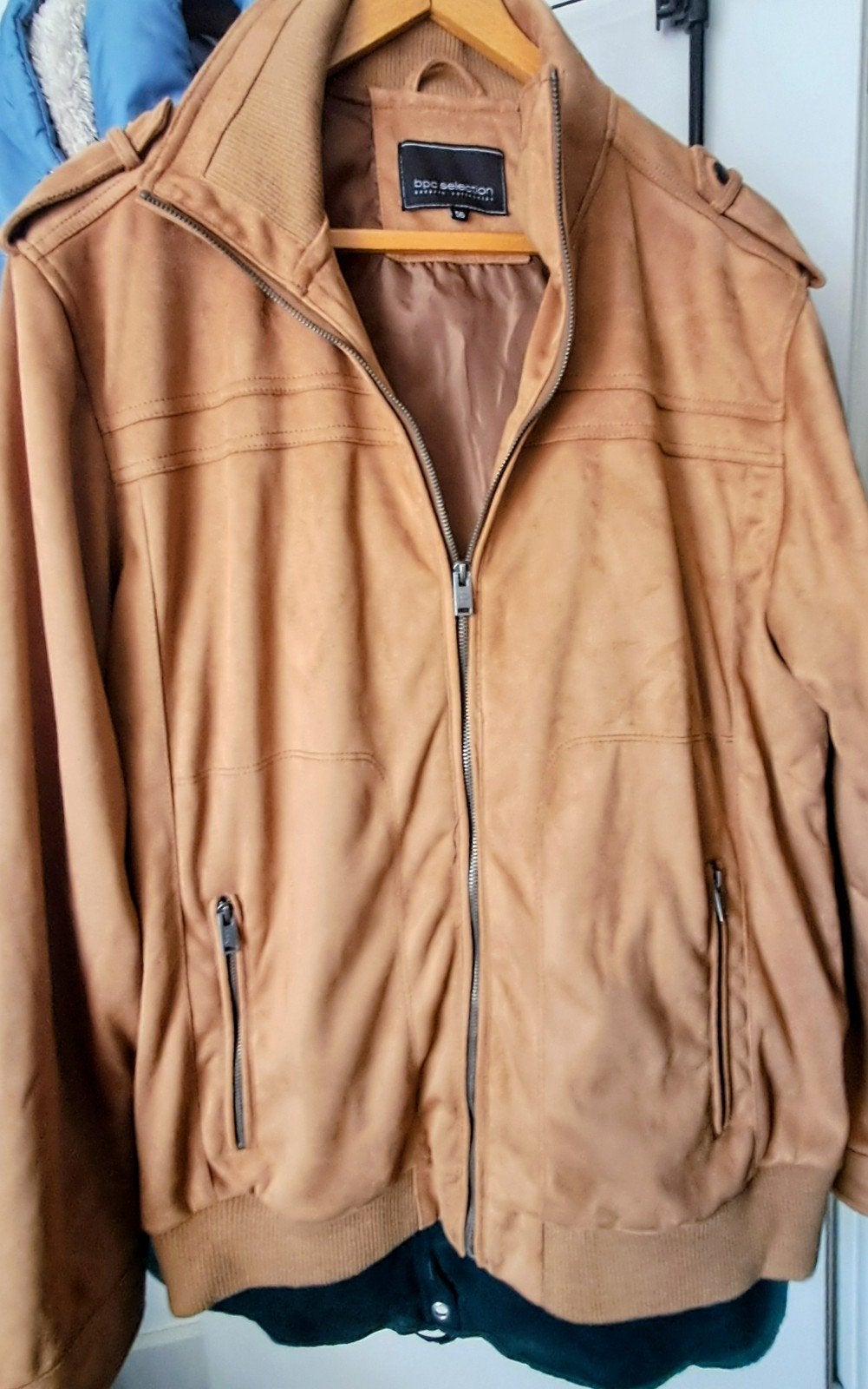 Heren zomerjas van suède.56., Kleding | Heren, Jassen | Zomer, Bruin, Bonprix., Maat 56/58 (XL), Ophalen of Verzenden