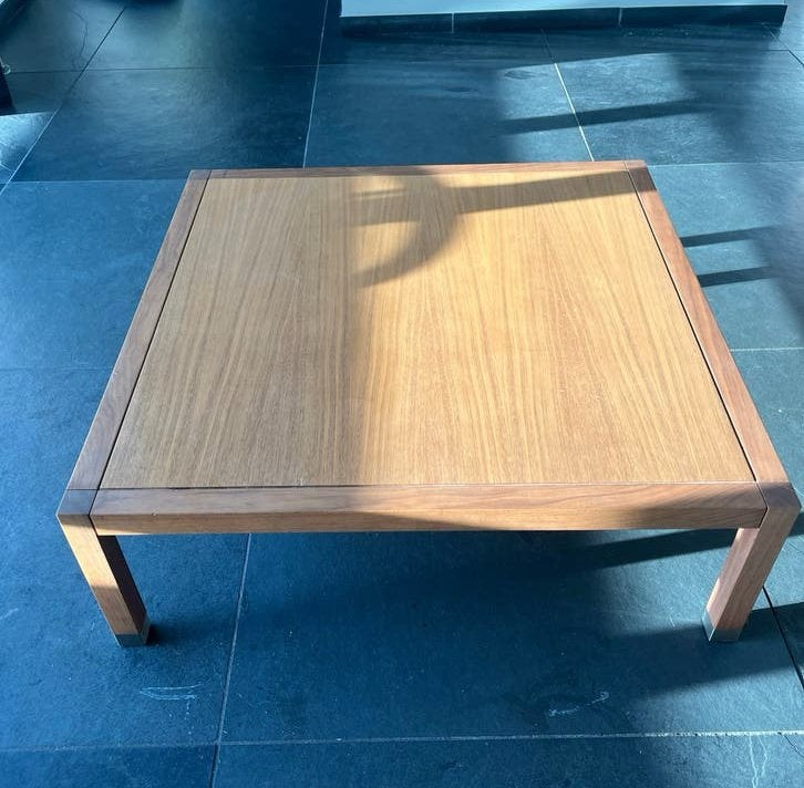Stijlvolle vierkante salontafel van hout Flexform, Ophalen, Gebruikt, Vierkant, 50 tot 100 cm
