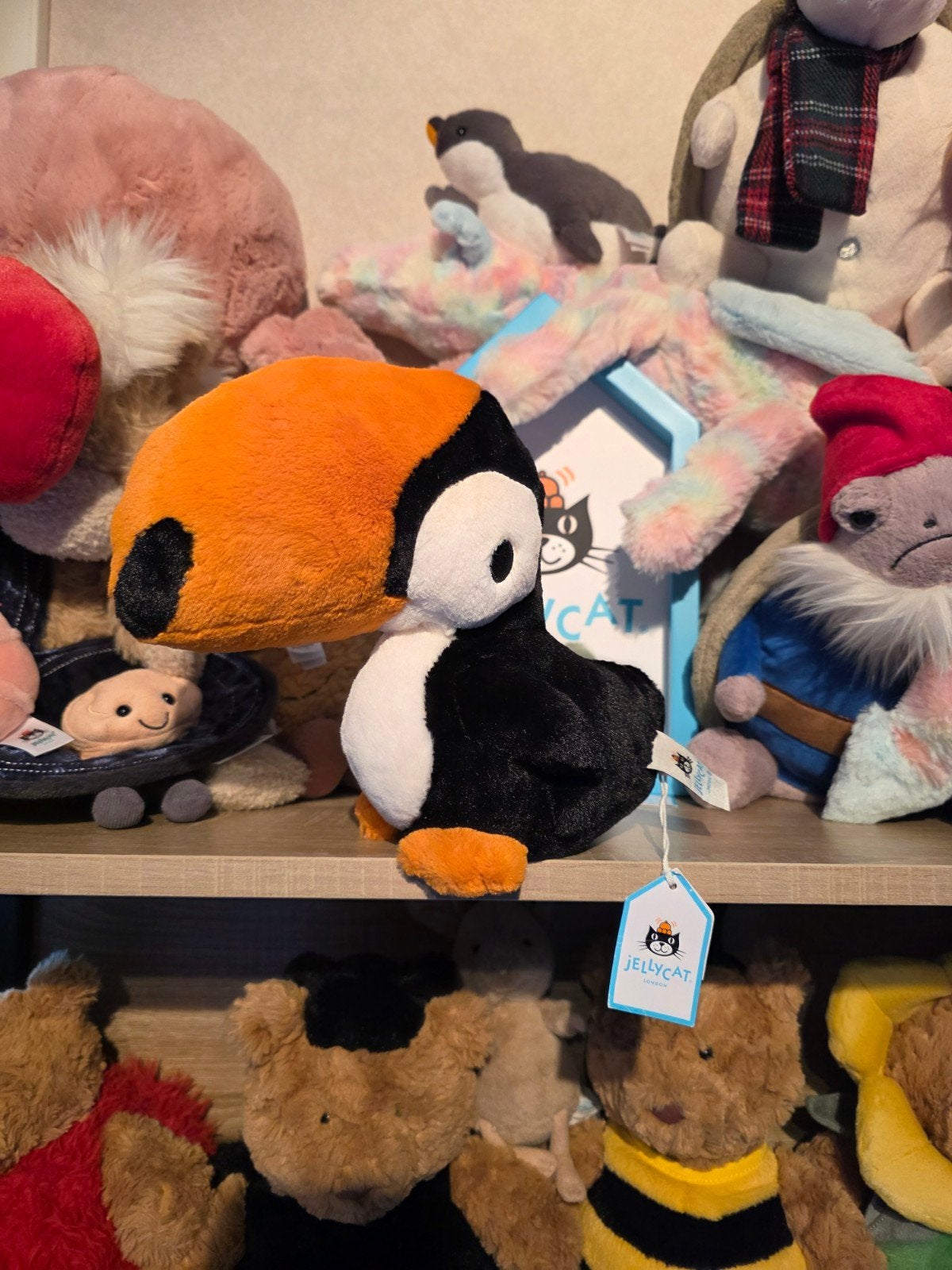jellycat toucan, Ophalen of Verzenden, Zo goed als nieuw, Overige typen