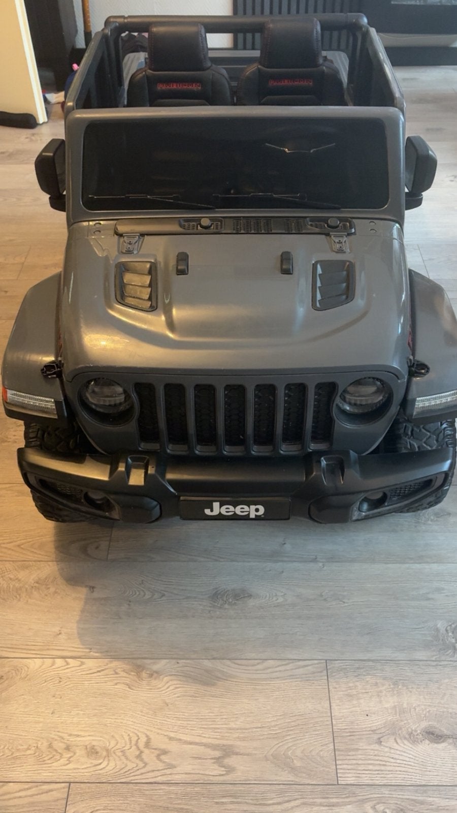 Grote Elektrische Jeep Rubicon Kinderauto - Grijs, Ophalen, Gebruikt, Loopvoertuig
