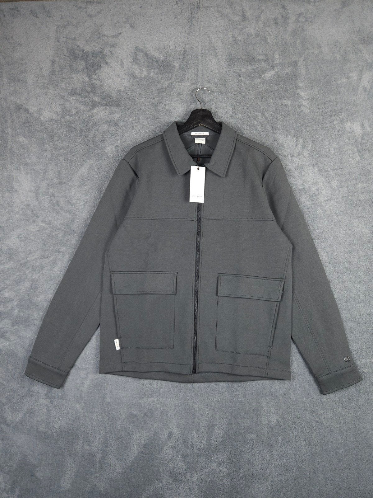 Cast Iron Vest L Jas Grijs Rits Zakken Regular Fit Nieuw, Kleding | Heren, Maat 52/54 (L), Verzenden, ., Nieuw