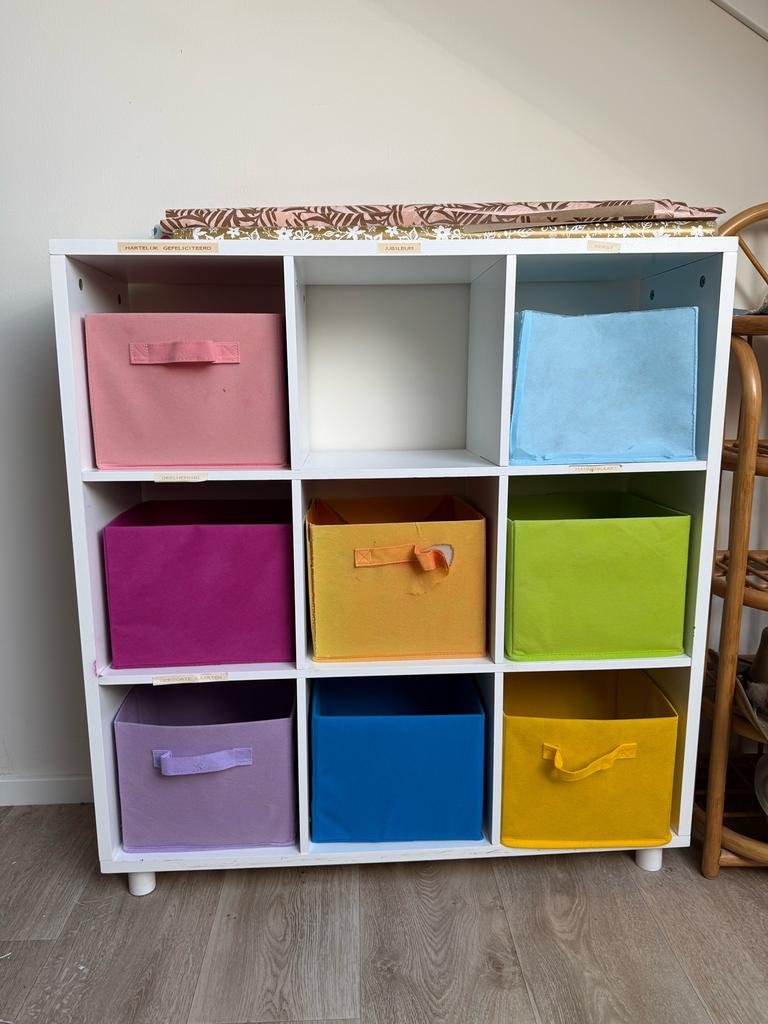Opbergkastje, Kinderen en Baby's, Kinderkamer | Commodes en Kasten, Gebruikt, Kast, 75 tot 100 cm, Minder dan 50 cm