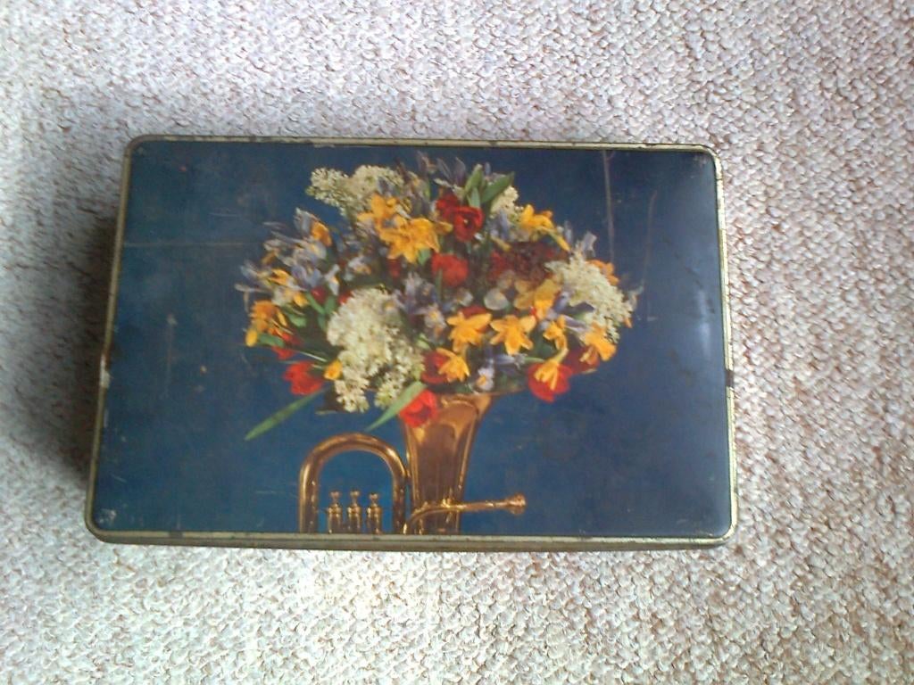 patria blik 25x17x6cm h e, Verzamelen, Blikken, Ophalen of Verzenden, Koek(jes)