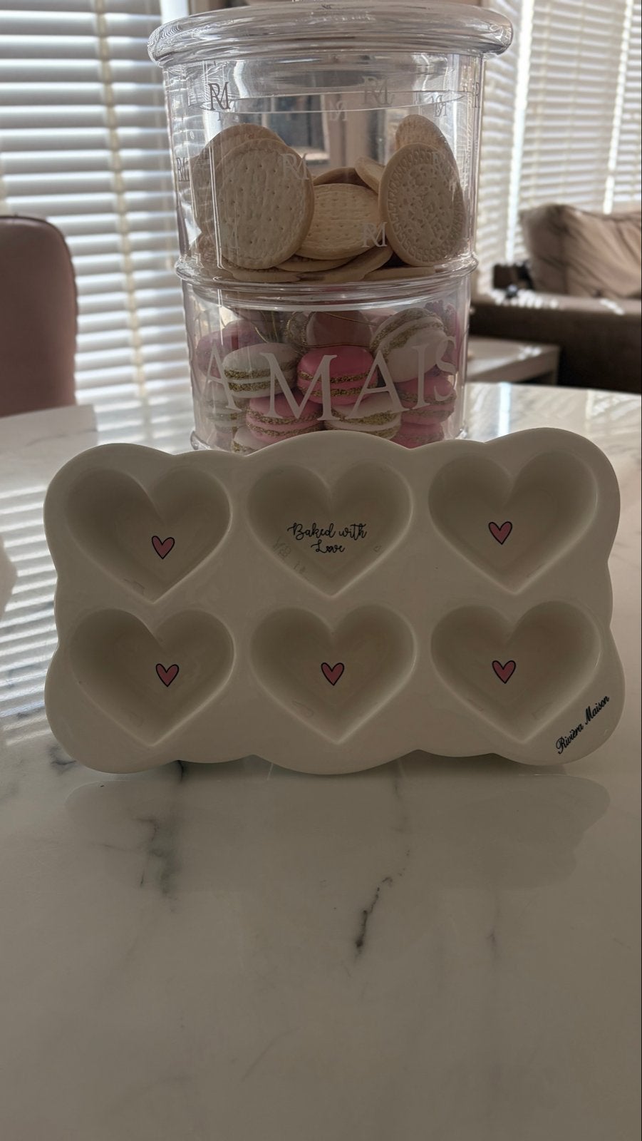 Riviera Maison hartjes ovenschaal nieuw, Ophalen of Verzenden, Nieuw, Wit, Riviera Maison