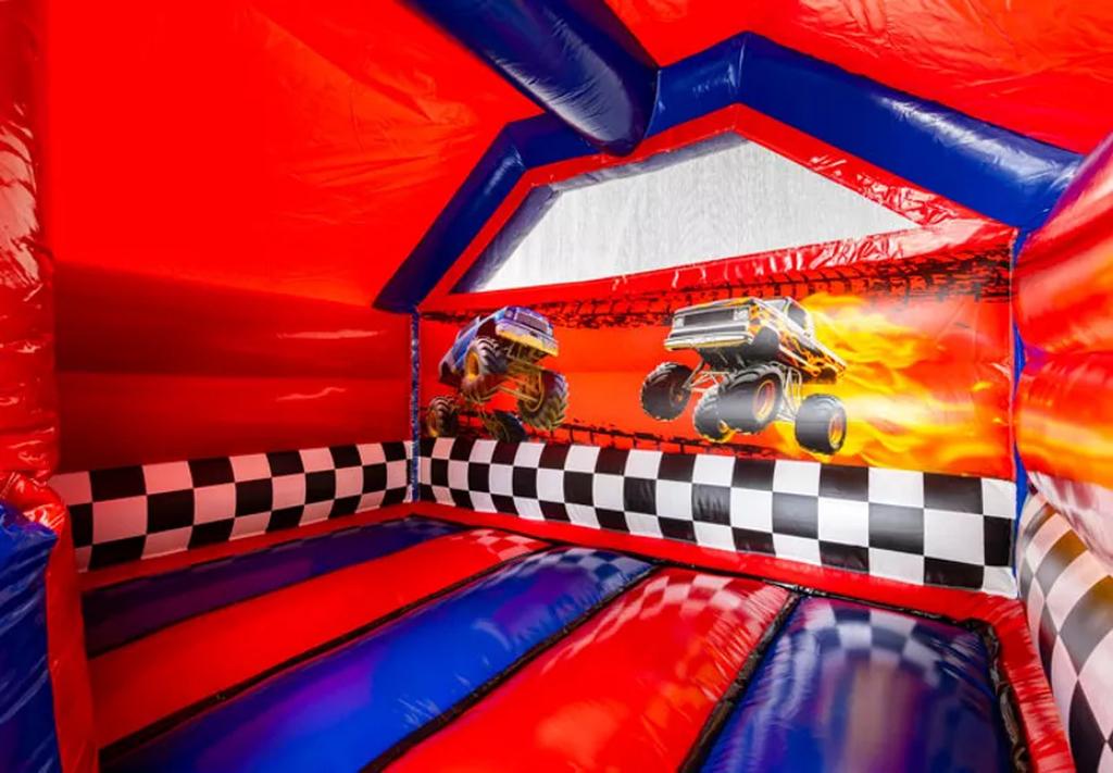 Springkussen Huren Limburg - Monstertruck Met Glijbaan, Verzenden, Zo goed als nieuw, Overige