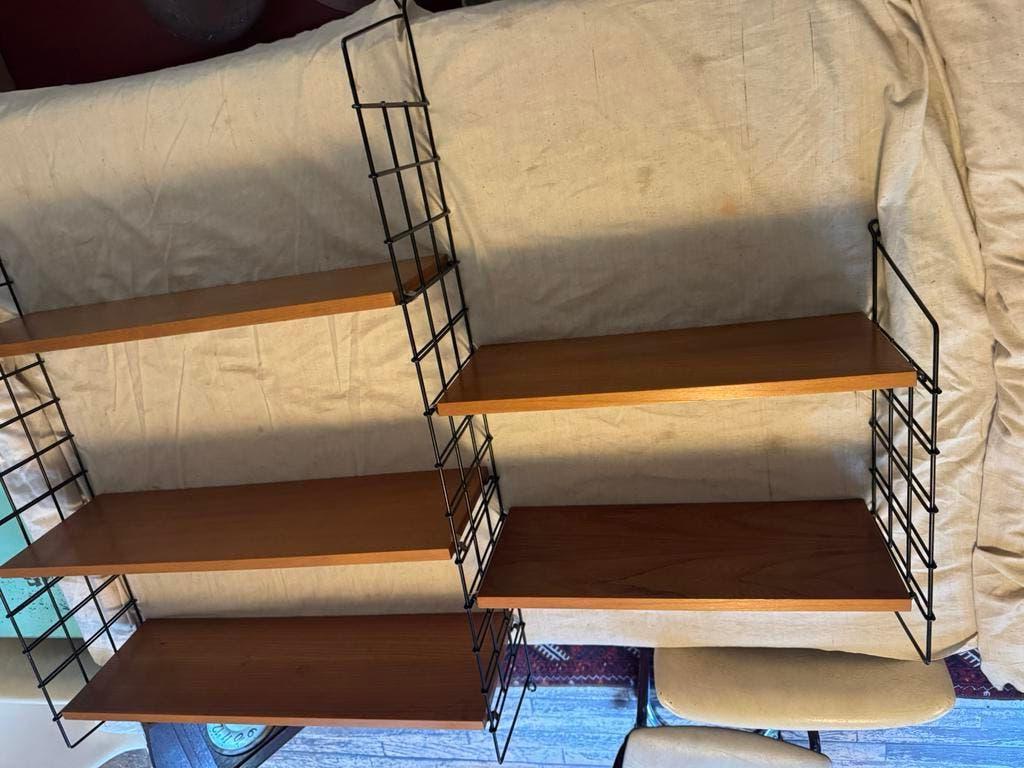 Stringregal,Wandregal,sixties,zeventies,design,vintage,teak, Ophalen of Verzenden, Gebruikt