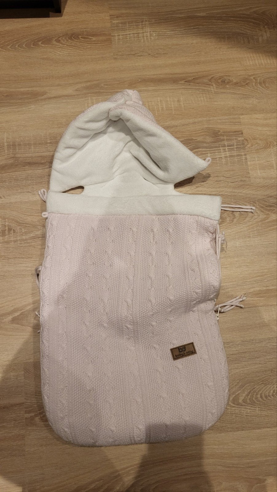 Baby's only roze gebreide voetenzak voor Maxi cosi, Ophalen, Roze, Voetenzak, Baby's Only