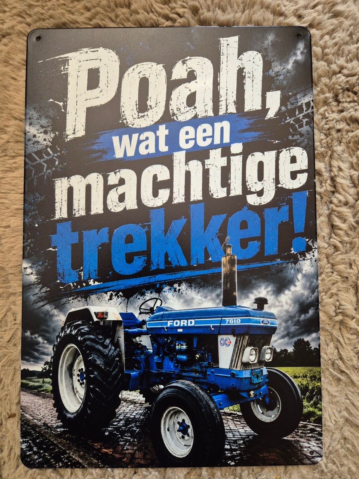 Poah ford 7610 reclamebord, Verzamelen, Merken en Reclamevoorwerpen, Ophalen of Verzenden, Nieuw, Reclamebord