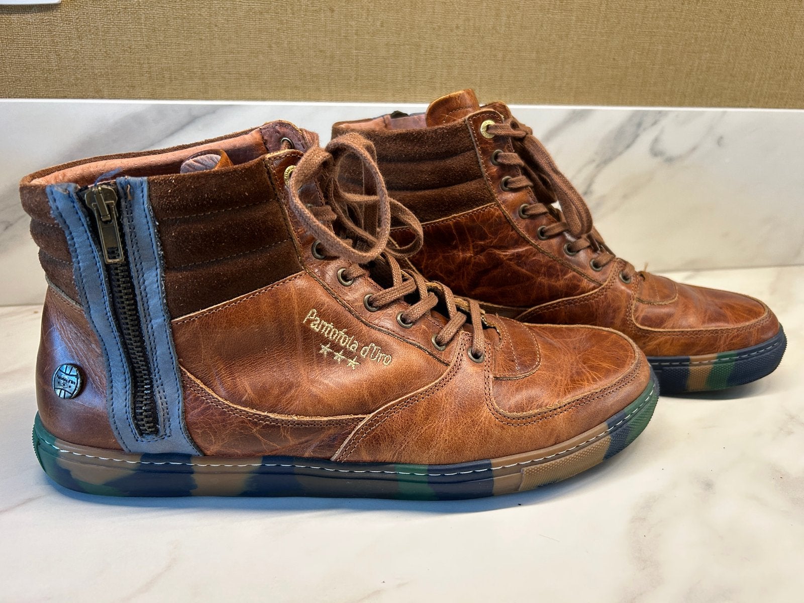 Pantofolo d’ Oro schoenen, Bruin, Ophalen of Verzenden, Sneakers of Gympen, Zo goed als nieuw