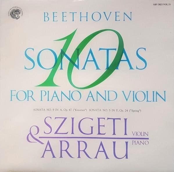Beethoven - Szigeti & Arrau– 10 Sonatas For Violin And Piano, Kamermuziek, Ophalen of Verzenden, Zo goed als nieuw, 12 inch