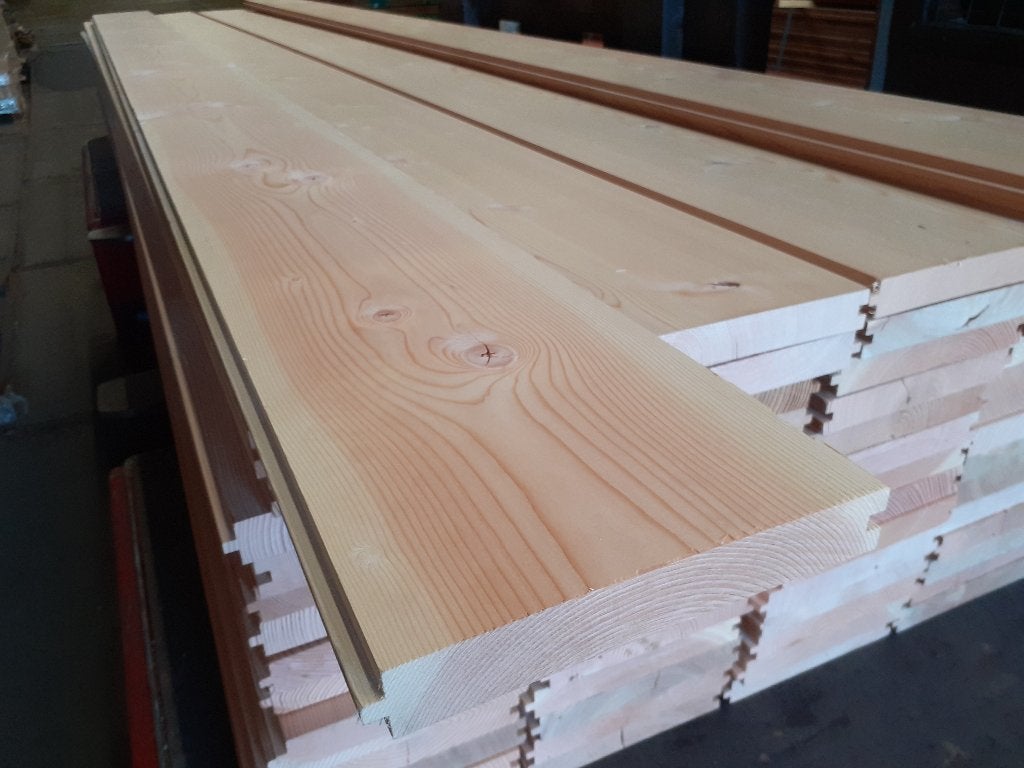 Ex-beursvloer Oregon Pine 32x220mm - partij 72.38m2 - Uniek, Ophalen of Verzenden, 250 cm of meer, Planken