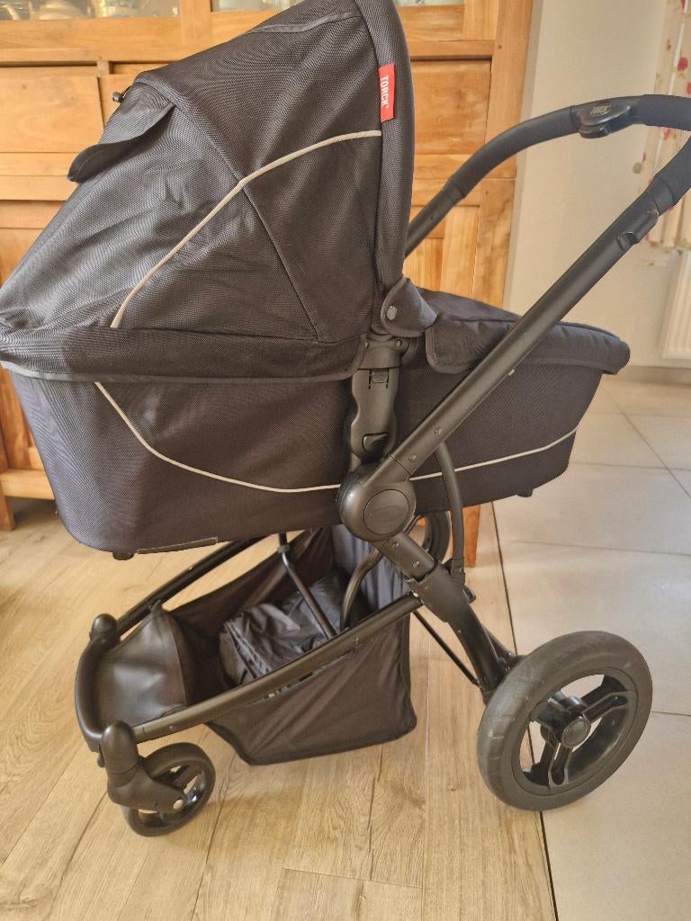 Kinderwagen / buggy en adapters voor maxi cosi (3 in 1), Gebruikt, Combiwagen, Met reiswieg, Ophalen
