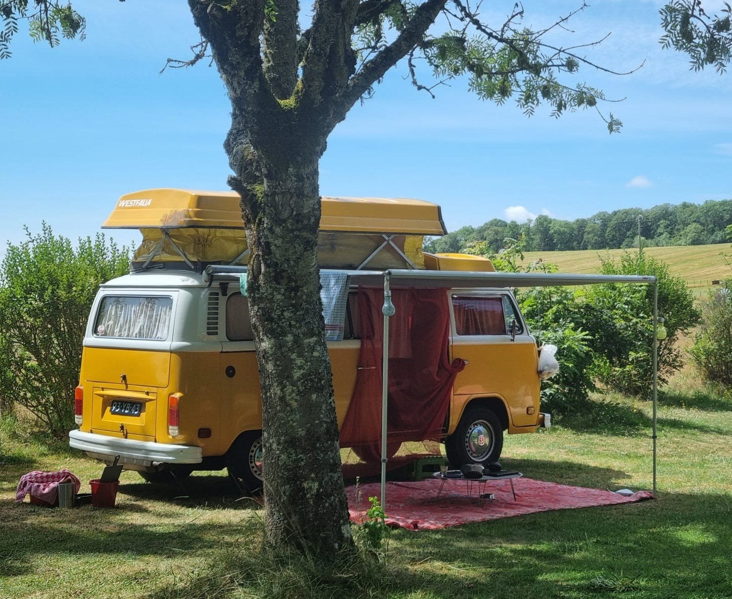 VW T2 camper 1977, Brandblusser, Buscamper of Camperbus, Volkswagen, Tot en met 2