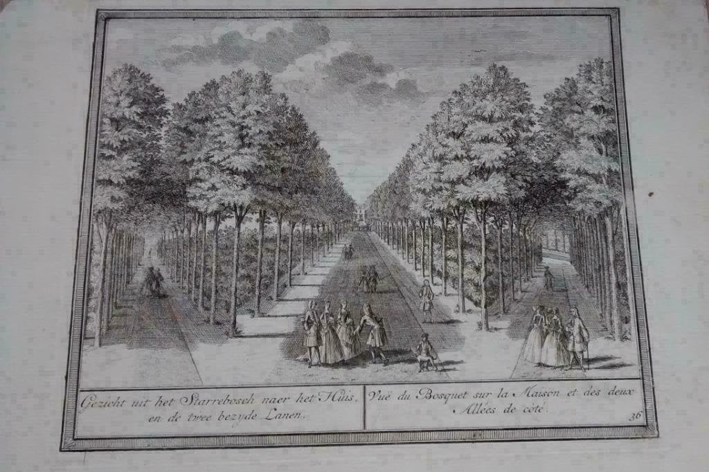 36 / Beverwijk het Huis Kopergravure 18e Eeuw, Ophalen of Verzenden
