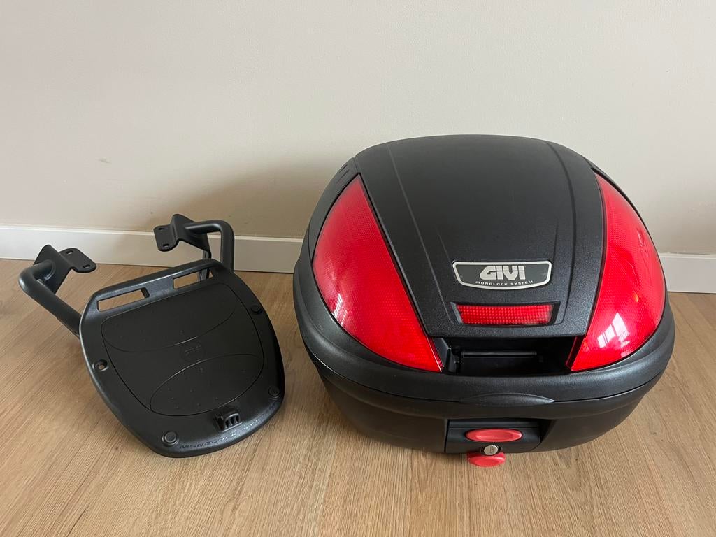 GIVI Monolock topkoffer met topkofferrek voor Honda CB500F, Motoren, Accessoires | Koffers en Tassen, Ophalen of Verzenden, Gebruikt