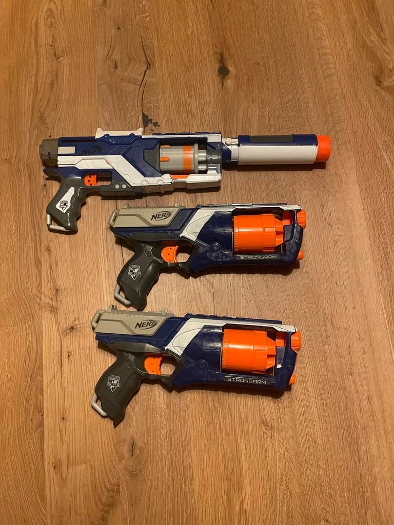 Nerf Elite Blasters Set - Zonder pijltjes, Kinderen en Baby's, Speelgoed | Buiten | Actiespeelgoed, Ophalen, Zo goed als nieuw